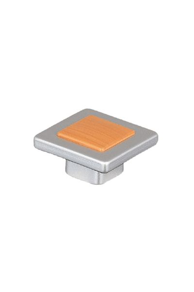 flores Buton pentru mobila patrat, din plastic, 1104-03, fag