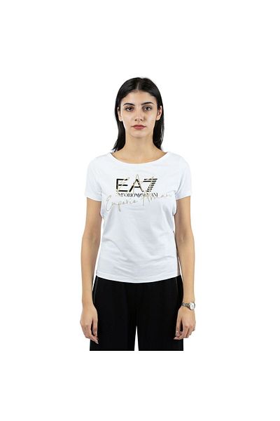 EA7 Emporio Armani EMPORIO ARMANI EA7 T-shirt for women TRAIN LOGO SERIES W HANDWRITTEN TEE COSSOVER.