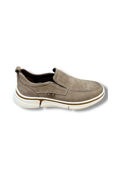 İdeal Voyager M022 Men's Laceless Genuine Leather Suede Luxury Stylish Casual Loafer Shoes