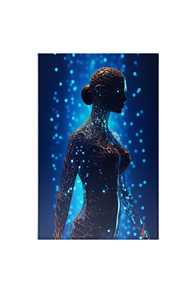 StoryGift Romania Tablou Canvas: O Figura De Femeie In Stil Abstract - Astral Pictura Digitala