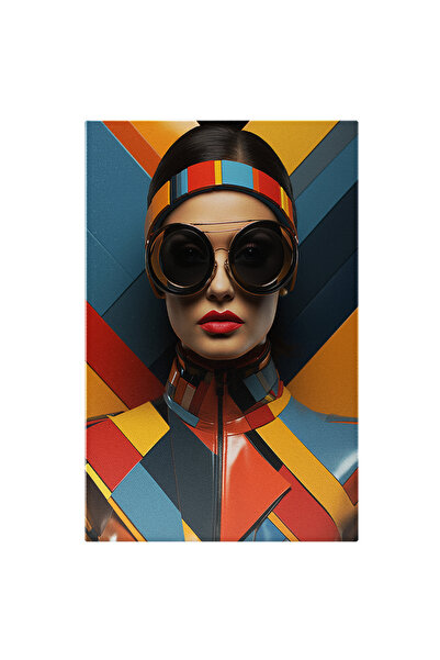 StoryGift Romania Tablou Canvas: O Doamna Cu Ochelari Rotunzi - Tinuta In Dif...