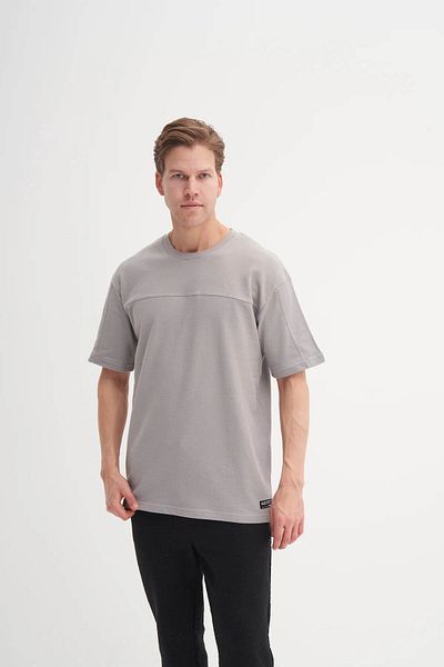 Cazador Ανδρικό μπλουζάκι Crew Neck Grey 4125