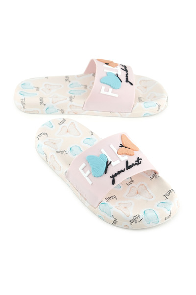 GEZER Women's Summer Pu Comfortable Sole Home Bathroom Pool Beach Slippers