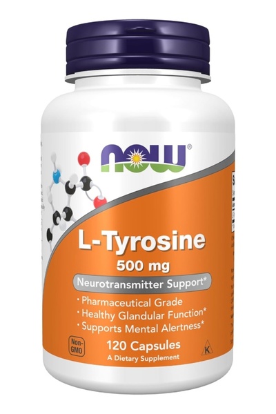 Now Foods L-Tyrosine 500mg 120 Capsules