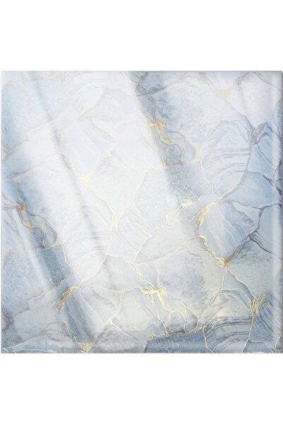 Naimeed Company Set de 6 panouri decorative autoadezive cu folie de aluminiu, suprafață acoperită 1,08 m², D7112, 60x30 cm