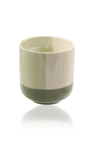 The Mia Porselen Saksı Yeşil 9x10 cm