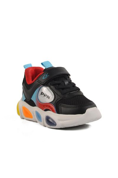 WALKWAY Ppn 1901 Black-Red Children's Sports Shoes