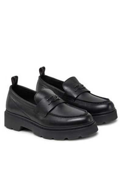 Karl Lagerfeld mocasini de damă KL40413 negri