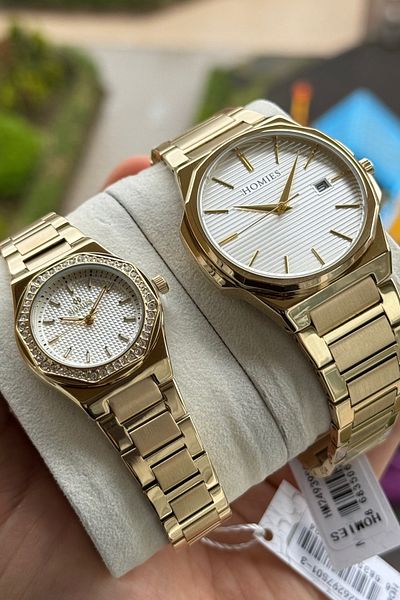 Homies Pair of Watches for Valentine's Day with Gift Box and Bracelet Gift Hmsglm09876S