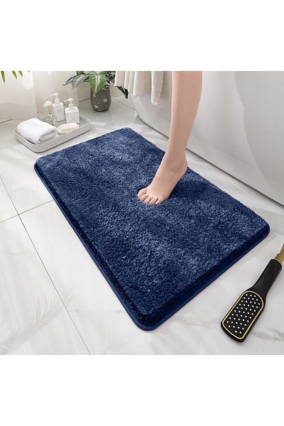 Choice 400MMx600MM Deep Blue Soft Comfortable Thick Plush Floor Mat,Bathroom Floor Rug,Bedroom Carpet,Livin