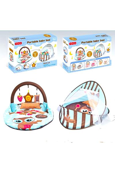 Mini Baby 2-in-1 portable baby bed and play mat