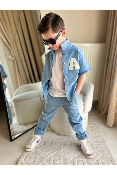JOYBOY KİDS 3-Piece Boy's Denim Suit