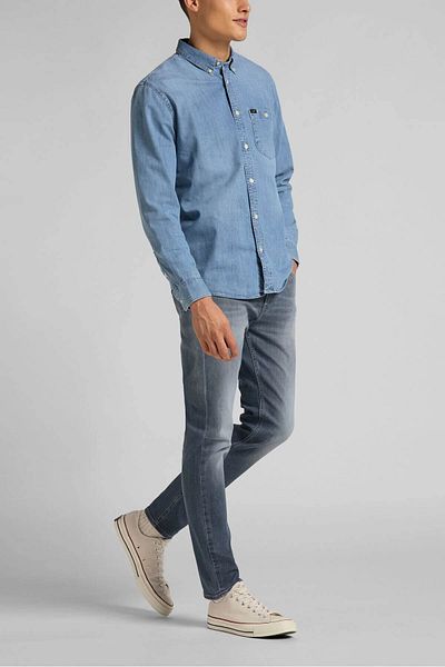 Lee Austin Regular Tapered Gray Men's Jean Trousers L733Nkuq
