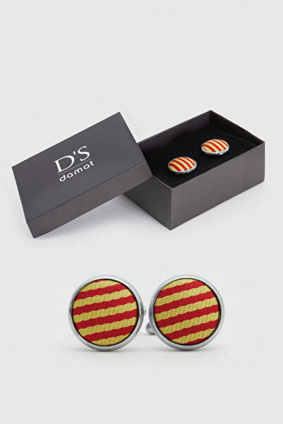 D'S Damat Sarı Kırmızı Renk Kol Düğmesi