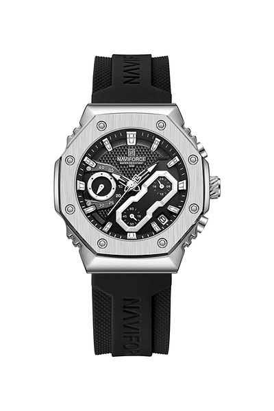 Naviforce 8035G Men's Chronograph Sports Watch – Waterproof, Luminous, Silicone Strap