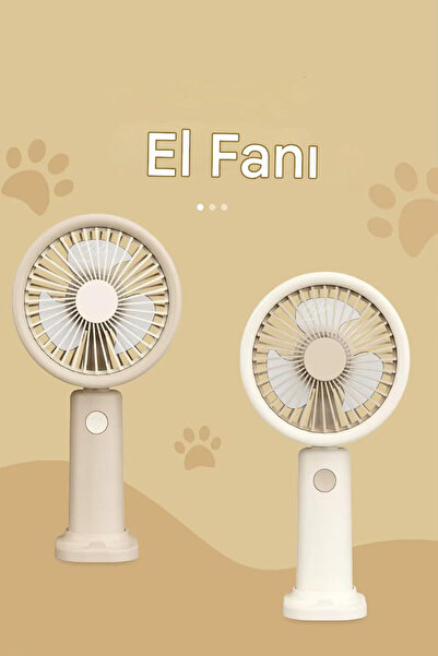 wiks Şarjlı Mini El Fanı Ve Masa Fanı Soğutucu Pervane Taşınabilir Şarj Edile...