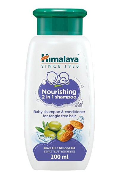 Himalaya شامبو وبلسم نو تيرز 2 في 1 المغذي للأطفال بزيت الزيتون واللوز لترطيب...