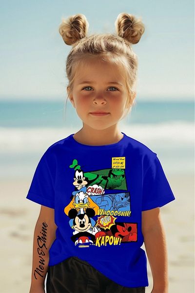 New Shine TRIOC PENTRU COPII MĂRIME MARE IMPRIMAT MICKEY DONALD GOOFY