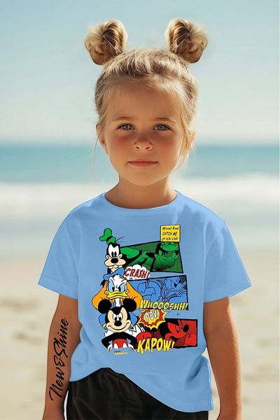 New Shine TRIOC PENTRU COPII MĂRIME MARE IMPRIMAT MICKEY DONALD GOOFY