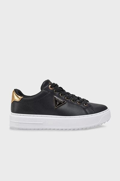 Guess Denesa12 Women's Black/Yellow Sneaker Fljd12Lea12-Blkgo