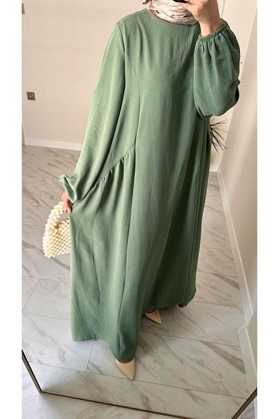 katalya Mint Souffle Ayrobin Hijab Dress
