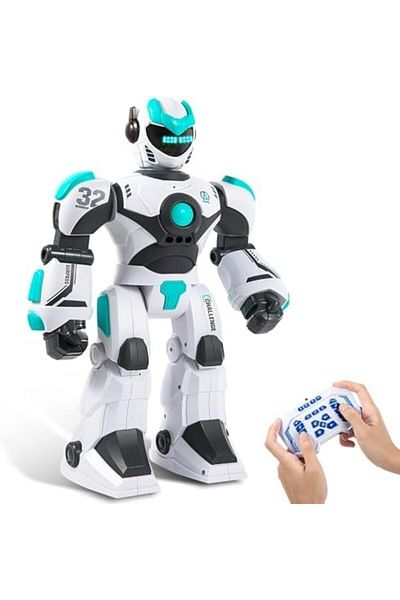 AQUAFALCON RC Robot Toy for Kids Remote Control Robot Toy, Smart Gesture Sensing Rechargeable & Prog