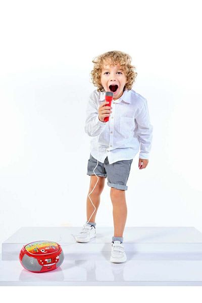 Gogen Decko B Children's CD Radio, 2 X 0.8 W, Bluetooth, Karaoke, Microphone, Mp3, Usb, Aux In