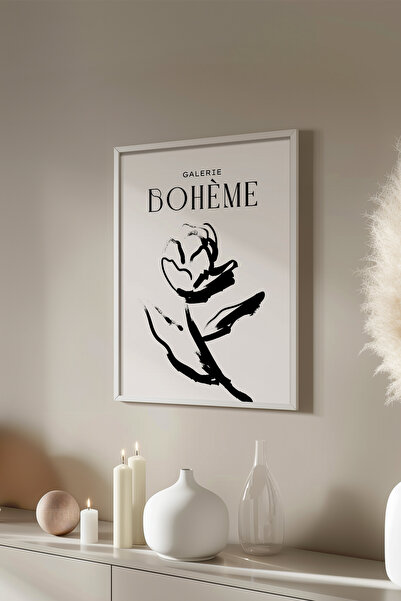 Basquiart Poster cu ramă albă din seria Bohemian, Nr. tablou: 127