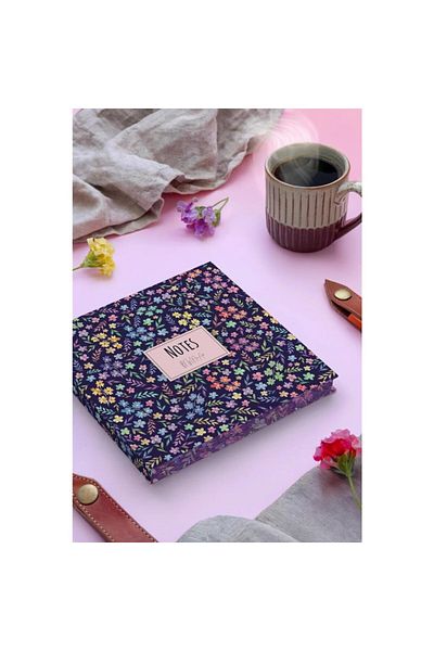 My Mia Art دفتر ملاحظات Wildflower مقاس 16 × 16 بدون خطوط