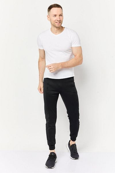 adidas Men Sportswear Fit Drawstring Outdoor Track Pants, Black