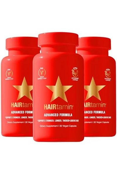 HAIRtamin Gluten-free Hair Growth Biotin Vitamins Capsules (Pack of 3, 30 Pieces)