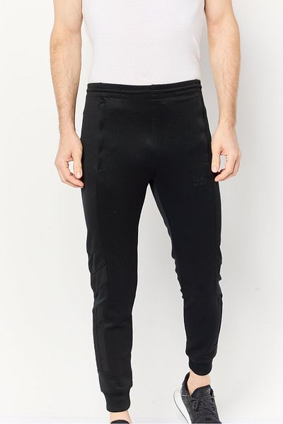 adidas Men Sportswear Fit Drawstring Outdoor Track Pants, Black