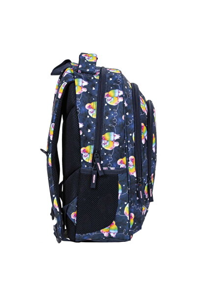 zola Ergonomic, lightweight backpack, multiple compartments, reflective, parrots, 42x30x20 cm