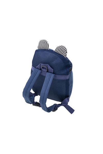 zola Rucsac prescolar pentru copii, model ursulet, bleumarin, bretele reglabile, 27x21x11 cm