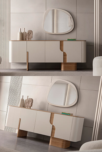 Eymense Salda Aynalı Yemek Odası Konsolu