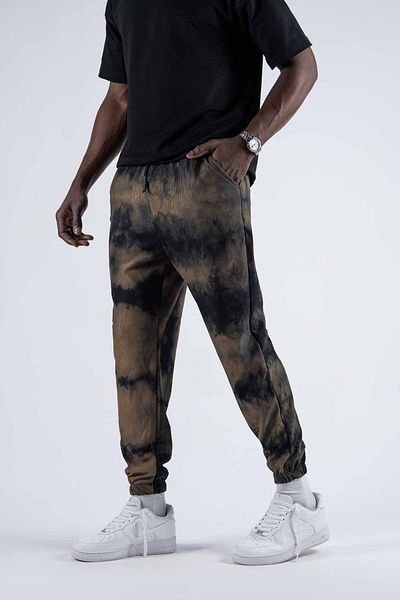 SUPERBLUE Ανδρικό Loose Daily Stretchy Άνετο Παντελόνι Jogger σε καφέ χρώμα