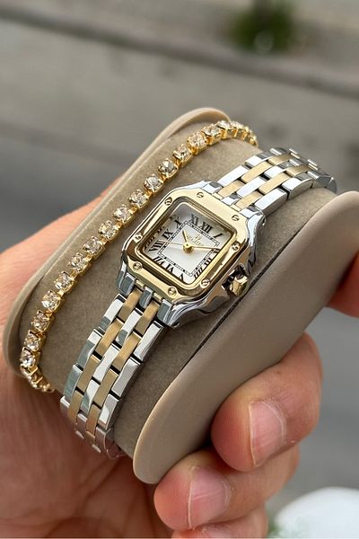 Homies Women's Wristwatch Waterproof Small Case with Gift Box and Bracelet Gift.Hmcrt73846