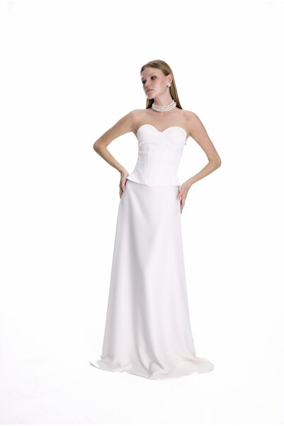 Lore&More Straplez Gelinlik Korse Model İkili Takım