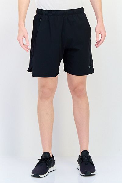 Reebok شورت تدريب رياضي رجالي 7 Inseam Strenght 3,0، أسود