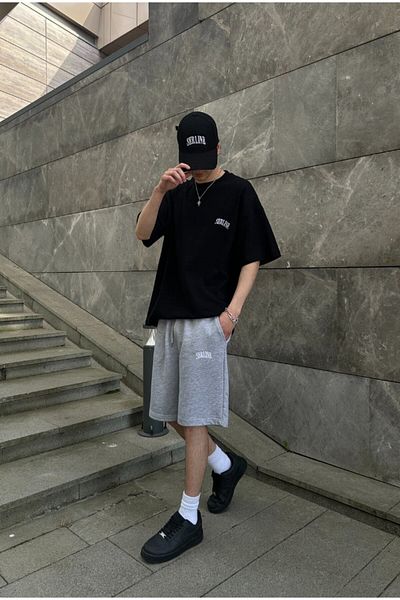 serline Premium Embroidery Detailed Oversize Shorts