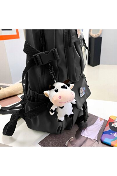 zola Σχολική τσάντα για εφήβους, αδιάβροχη, κλειδαριά με συνδυασμό, μπρελόκ, 44x31x14 εκ.