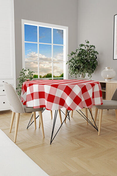 Moud's Pöti Karirano Stolnjak, piknik tkanina, stolnjak, okrugla, Digitalna š...