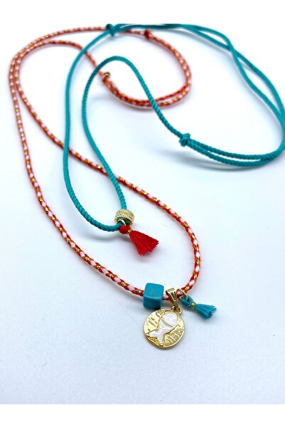 Concept HuBuTU 2 Pieces Sea Themed Fish Tassel Figured Bohemian Style Summer Rope Necklace Set