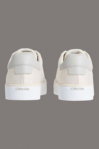 Calvin Klein Women's Beige Ck Logo Snekaer