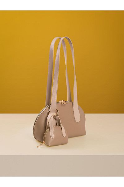 Mojeva Loli Mini Bag Charm Detailed Long Handle Women's Hand and Arm Bag