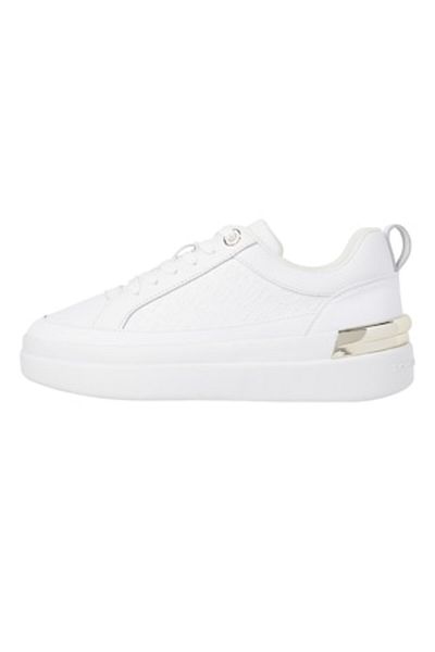 Tommy Hilfiger Tommy Hilfiger - Teniși din piele cu croială joasă, aurii, albi, mărimea 38