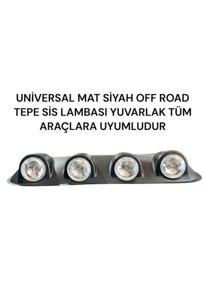 VTM GARAGE UNİVERSAL MAT SİYAH OFF ROAD TEPE SİS LAMBASI TÜM ARAÇLARA UYUMLUDUR