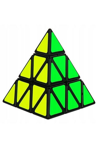 zola Cub Rubik Pyramix, 4 fete, din plastic, 9.7 cm