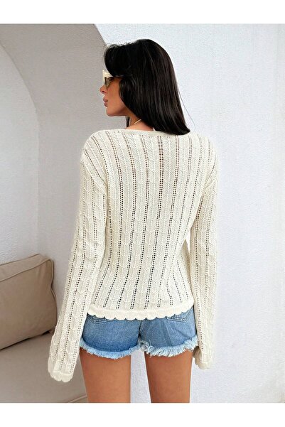 hidafashion Scarfed Cardigan