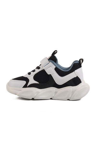 WALKWAY Ppn1901 P Black-White-Orange Children's Sports Shoes